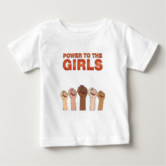 Camiseta Para Bebê Meninas Poderosas Empoderam Garotas Fortes E Camis