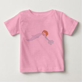 Camiseta Para Bebê Mermaid Kisses