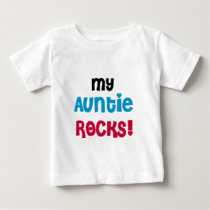 Camiseta Para Bebê Meu Auntie Rocha