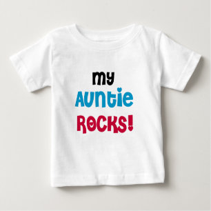 Camiseta Para Bebê Meu Auntie Rocha