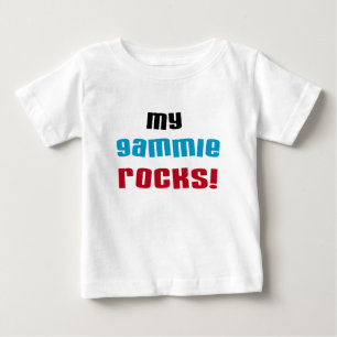 Camiseta Para Bebê Meu Gammie Rocks T shirts e presentes