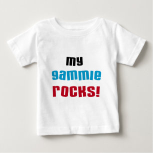 Camiseta Para Bebê Meu Gammie Rocks T shirts e presentes