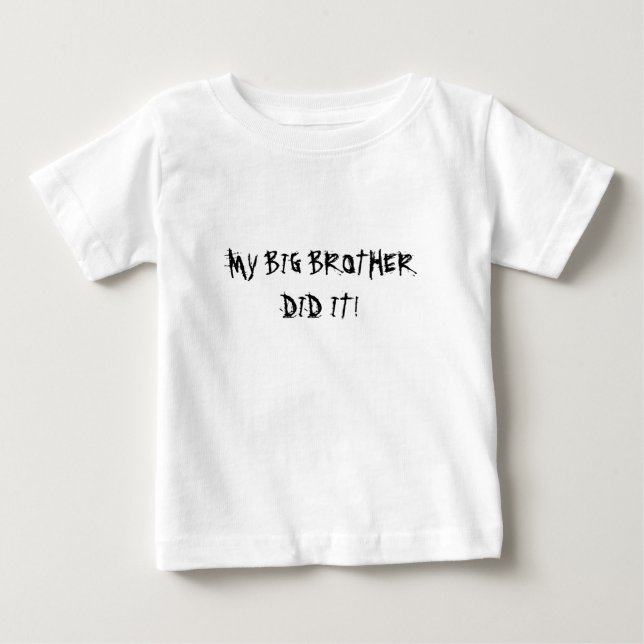 CAMISETA PARA BEBÊ MEU IRMÃO GRANDE! (Frente)