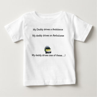 Camiseta Para Bebê Meu pai conduz uma ambulância…