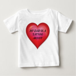 Camiseta Para Bebê Meu Pai É Um Tatuador