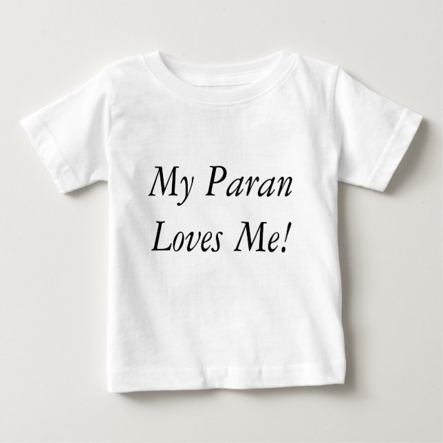 Camiseta Para Bebê Meu Paran ama-me! (Frente)