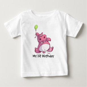 Camiseta Para Bebê Meu primeiro aniversario