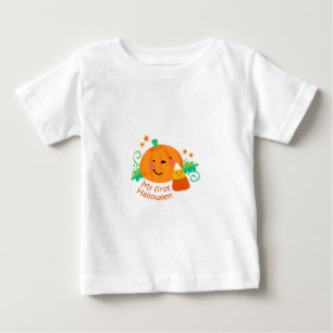CAMISETA PARA BEBÊ MEU PRIMEIRO DIA DAS BRUXAS