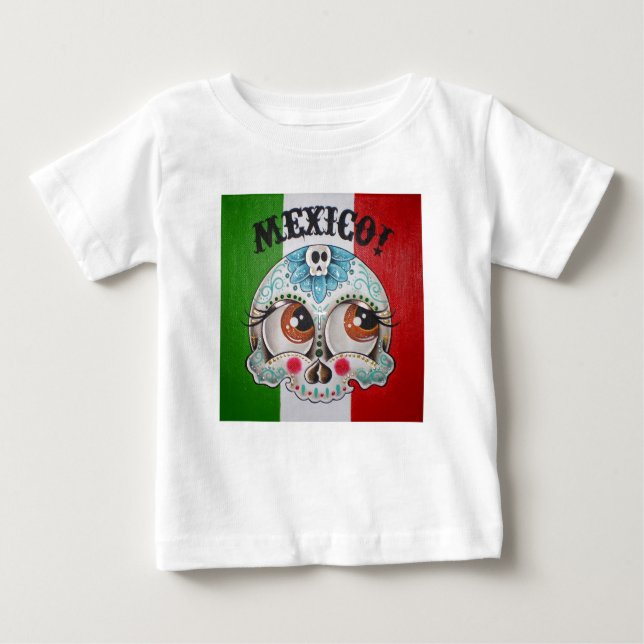 Camiseta Para Bebê México (Frente)
