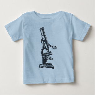 Camiseta Para Bebê Microscópio