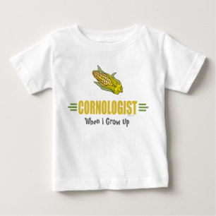 Camiseta Para Bebê Milho Engraçado