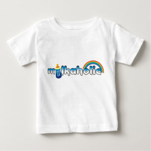 Camiseta Para Bebê milkaholic