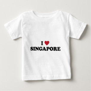 Camiseta Para Bebê Mim coração Singapore