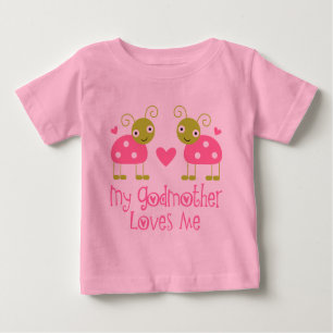 Camiseta Para Bebê Minha madrinha ama-me