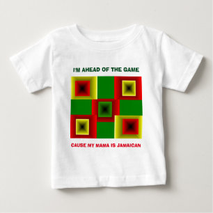 CAMISETA PARA BEBÊ MINHA MÃE É JAMAICAN