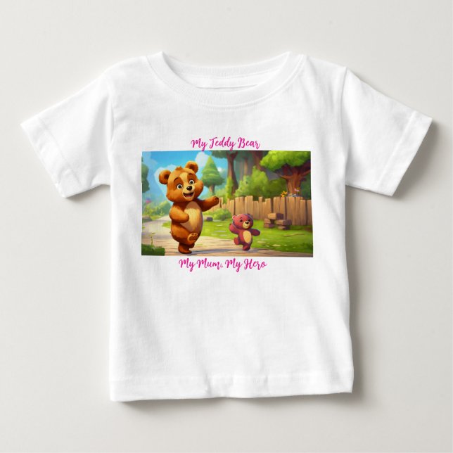 Camiseta para Bebê Minha Mãe – Presente Significat (Frente)