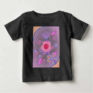 Camiseta Para Bebê Minha Pequena Princesa: Vetor Rosa Bebê Inspiracio