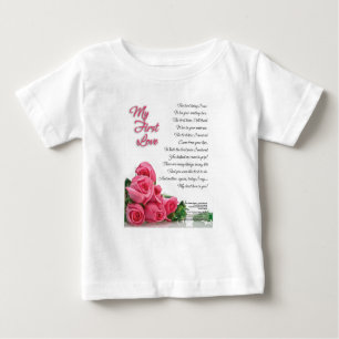 Camiseta Para Bebê Minha primeira arte da poesia do amor por Stanley