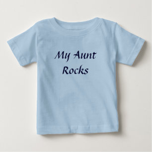 Camiseta Para Bebê Minha tia Rocha - personalizada