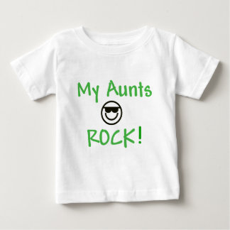 Camiseta Para Bebê Minha tia Rock