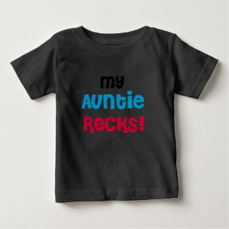 Camiseta Para Bebê Minha tia Rocks
