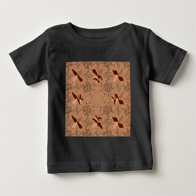 Camiseta Para Bebê Minhas Cores de Café da Manhã (Frente)