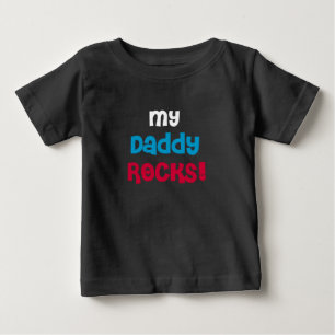 Camiseta Para Bebê Minhas rochas do pai