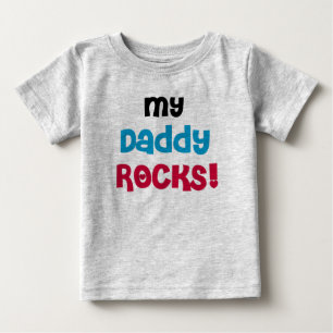 Camiseta Para Bebê Minhas rochas do pai