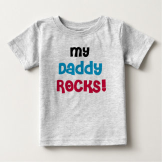 Camiseta Para Bebê Minhas rochas do pai