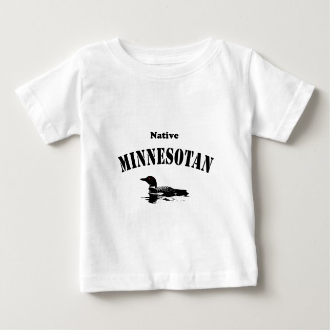 Camiseta Para Bebê Minnesotano nativo (Frente)