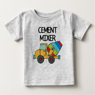 Camiseta Para Bebê Misturador de cimento