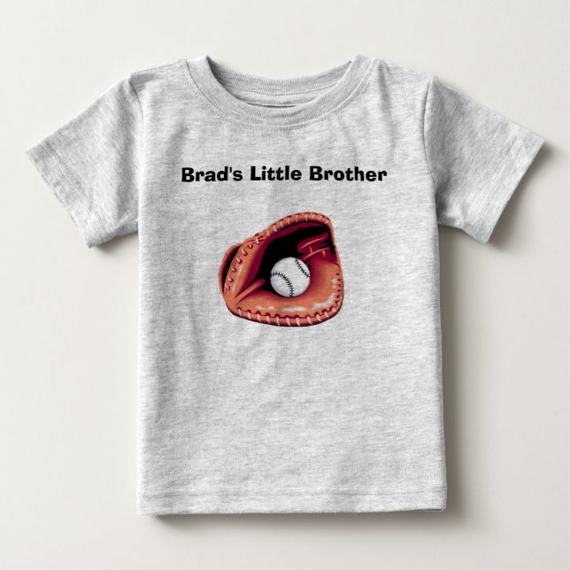 Camiseta Para Bebê Mit do basebol (Frente)