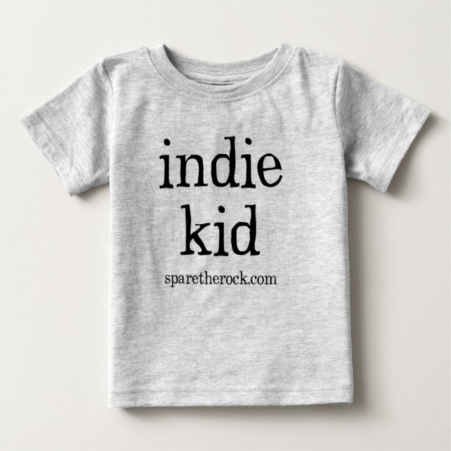 Camiseta Para Bebê Miúdo Indie (Frente)