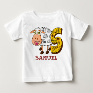 Camiseta Para Bebê Miúdos personalizados CARNEIROS de S