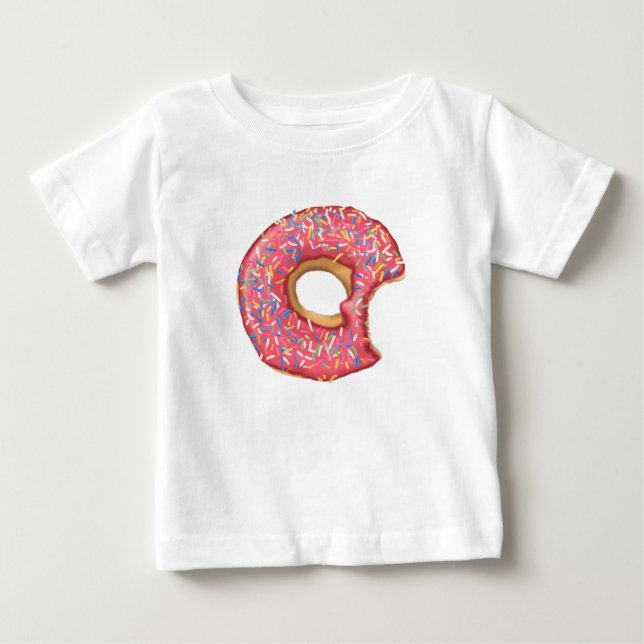 Camiseta Para Bebê Mmmm - Rosquinha (Frente)