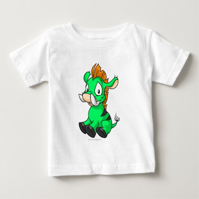 Camiseta Para Bebê Moehog Green (Frente)