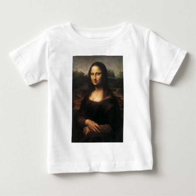 Camiseta Para Bebê Mona Lisa (Frente)