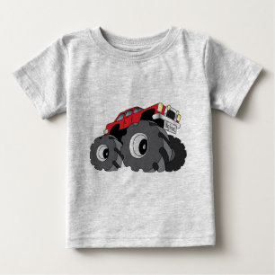 Camiseta Para Bebê Monster truck