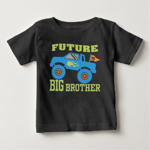 Camiseta Para Bebê Monster truck futuro do big brother