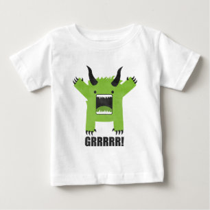 Camiseta Para Bebê monstro