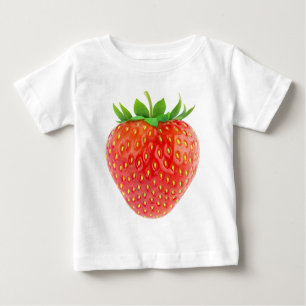 Camiseta Para Bebê Morango