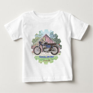 Camiseta Para Bebê Motocicleta Yamaha de 1967 clássicos