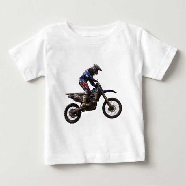 Camiseta Para Bebê Motocross (Frente)