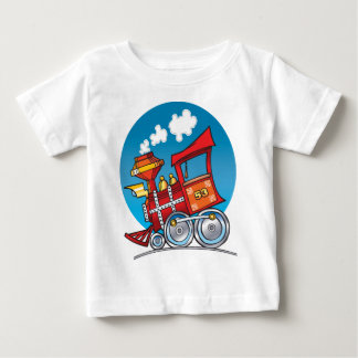 Camiseta Para Bebê Motor do trem dos desenhos animados