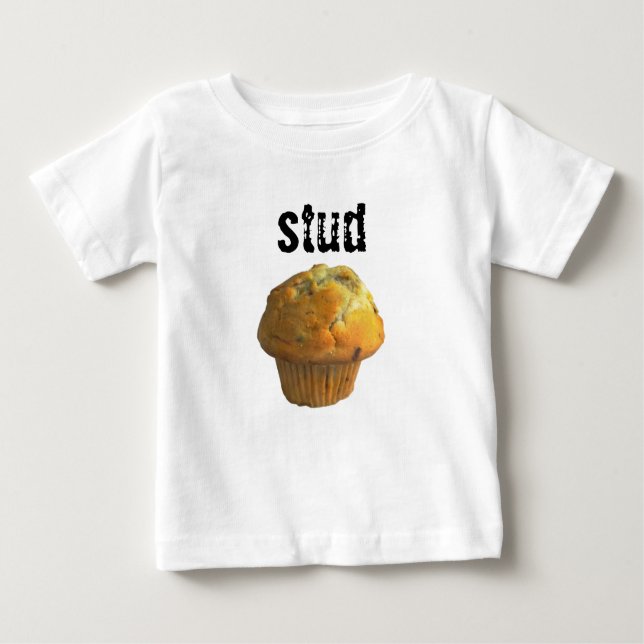 Camiseta Para Bebê muffin do parafuso prisioneiro (Frente)