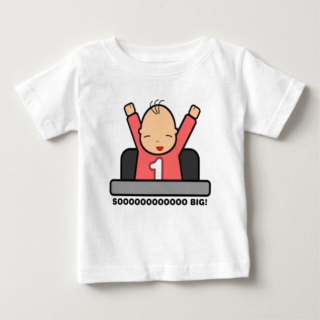 Camiseta Para Bebê Muito Grande! (Rapariga Versão 2) (Frente)