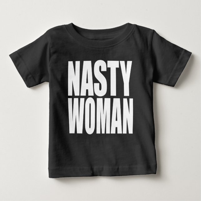 CAMISETA PARA BEBÊ MULHER NASTY (Frente)