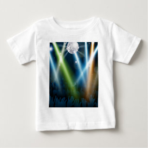 Camiseta Para Bebê Multidão do salão de baile da bola do espelho
