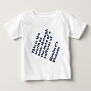 Camiseta Para Bebê mundo através dos olhos