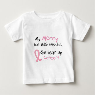 Camiseta Para Bebê MÚSCULOS GRANDES do cancro da mama 1,1 mamães